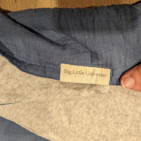 Blue Hooded Poncho for toddler - Picture 4 of 5